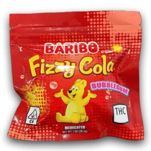 Baribo fizzy cola bubble gum gummies